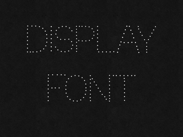Dotted Dot Font