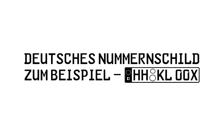 GL-Nummernschild-Mtl (ドイツのナンバープレート)