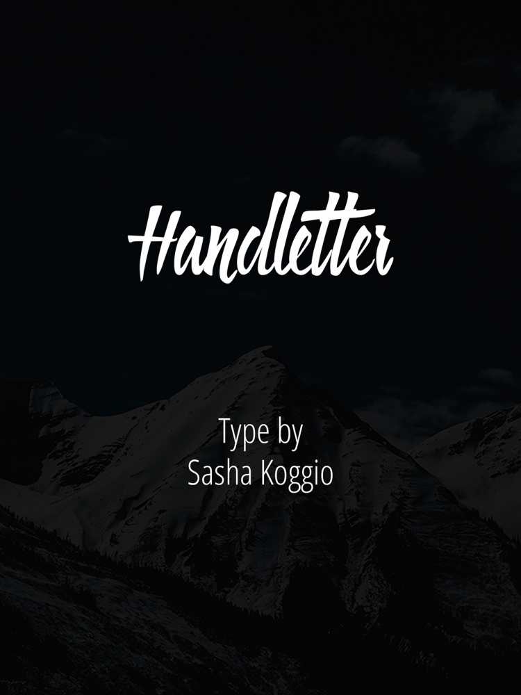 Handletterのサンプル1