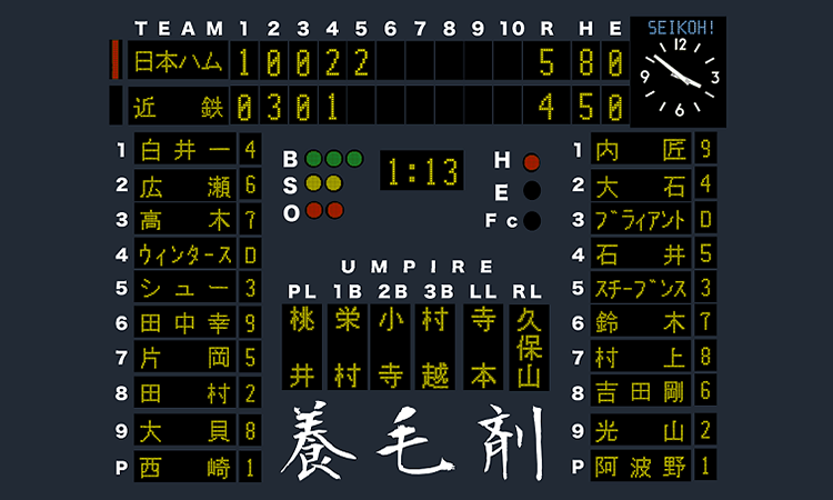 地方野球場フォント