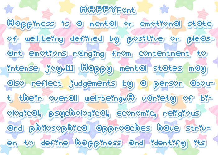 Happy font